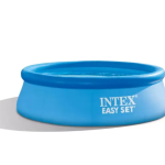 Надувний басейн Intex 28110 Easy Set 244×76 см, круглий сімейний басейн 2400 л, блакитний