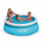 Надувний басейн Intex 28101 Easy Set 183×51 см, круглий сімейний басейн 880 л, блакитний