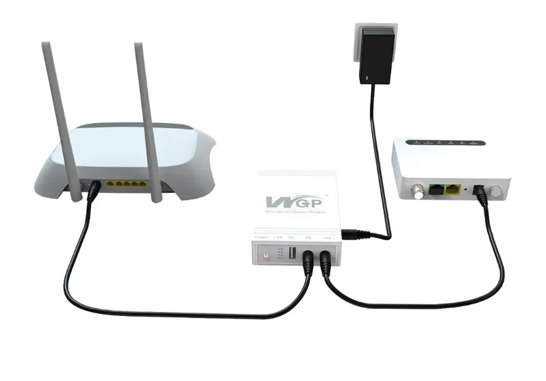 Джерело безперебійного живлення UPS WGP-103 для роутера 10400 мА·год, 5V/9V/12V - Зображення 7