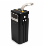 Зовнішній акумулятор Power Bank BOROFONE DBT35A 40000 мА·год, 22,5 Вт, PD 20W, з вбудованими кабелями та ліхтариком, чорний - Зображення 2