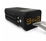 Зовнішній акумулятор Power Bank BOROFONE DBT35A 40000 мА·год, 22,5 Вт, PD 20W, з вбудованими кабелями та ліхтариком, чорний - Зображення 4