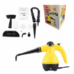 Ручний пароочисник Steam Cleaner DF-A001 1000 Вт, 350 мл, з насадками, жовтий