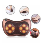 Масажна подушка для шиї та спини Massage Pillow, 8 роликів, з підігрівом - Зображення 3