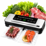 Вакуумний пакувальник для продуктів з дисплеєм, 65Kpa, Сріблястий