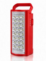 Акумуляторний ліхтар Almina 2606L 24 LED з функцією Power Bank, червоний - Зображення 2