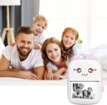 Портативний термопринтер Mini Printer Bluetooth для Android та iOS, без чорнил, USB, білий - Зображення 5
