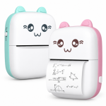 Портативний термопринтер Mini Printer Bluetooth для Android та iOS, без чорнил, USB, білий