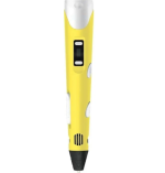 Дитяча 3D-ручка 3DPEN-6 з LCD-планшетом, трафаретами та PLA-пластиком 100 м, жовта - Зображення 6
